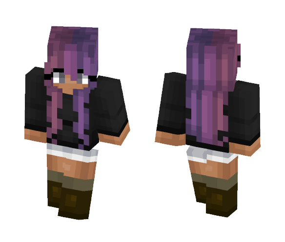 Purple Hair amazes me - Female Minecraft Skins - image 1