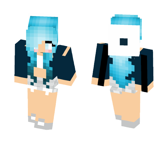 Style Girl - Color Haired Girls Minecraft Skins - image 1. Download Free Bl...