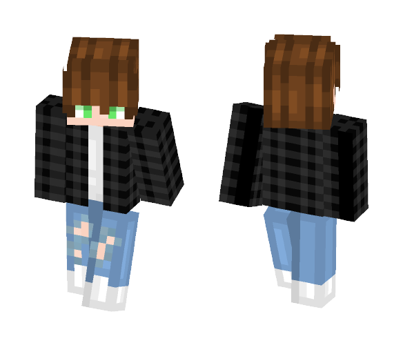 dαиibєαя // Black Flannel - Male Minecraft Skins - image 1