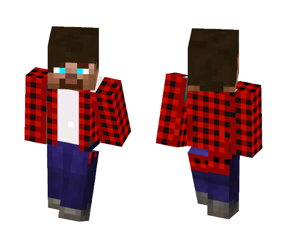 Plaid Shirt Skin - Male Minecraft Skins - image 1