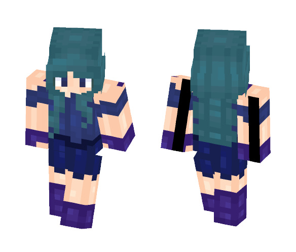 ♢ ocean bluee~ ♢ - Female Minecraft Skins - image 1