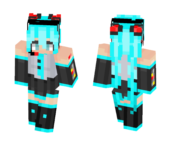 Miku Hatsune - Female Minecraft Skins - image 1
