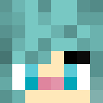 Girl W/ Short Blue Hair - Color Haired Girls Minecraft Skins - image 3