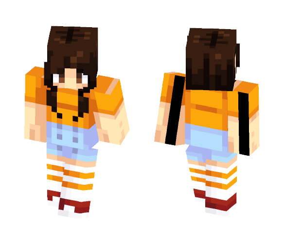 yellow aesthetics - Female Minecraft Skins - image 1