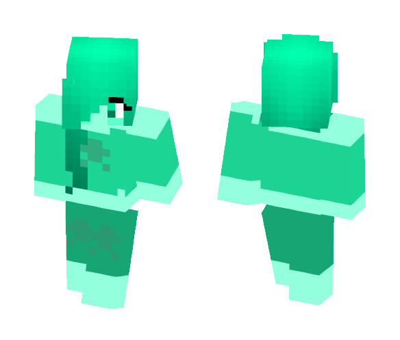 Turquoise ~ Gemsona - Female Minecraft Skins - image 1