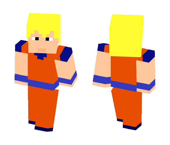 SS1 Son Goku (Dragon Ball) - Male Minecraft Skins - image 1