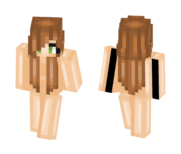 Female Skin Base (brown hair) - Female Minecraft Skins - image 1