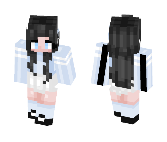 Blue Teen Girl - Girl Minecraft Skins - image 1