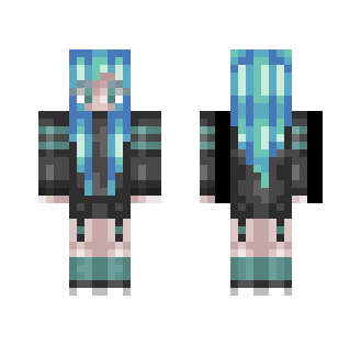 BlueHead? |Sweater - Female Minecraft Skins - image 2