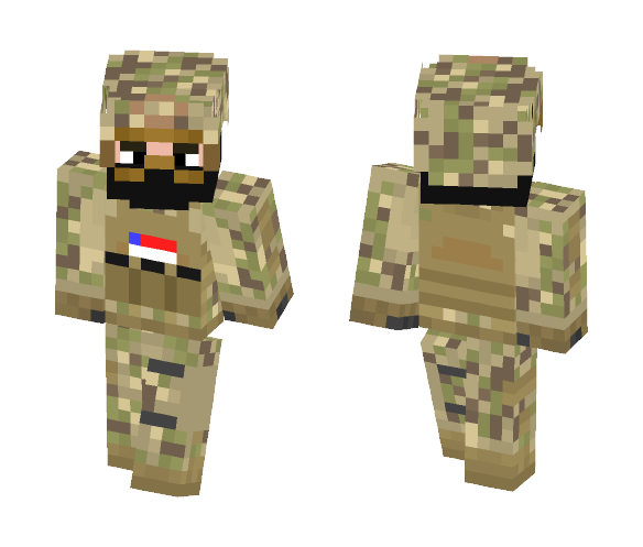 Multicam Airsoft Player - Male Minecraft Skins - image 1