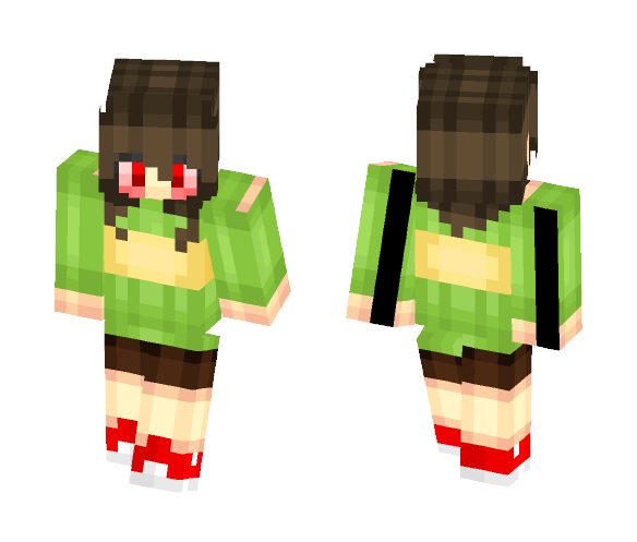 -Remaster- UnderTale Chara =:) - Female Minecraft Skins - image 1
