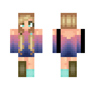 Ombre Sweater Girl - Girl Minecraft Skins - image 2