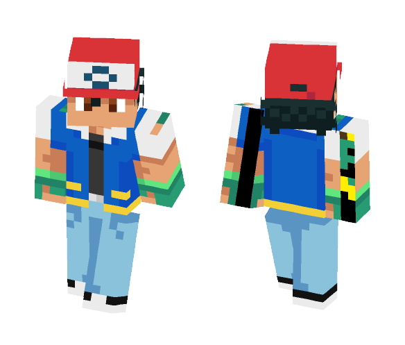 Ash Ketchum (True to Cartoon) - Male Minecraft Skins - image 1