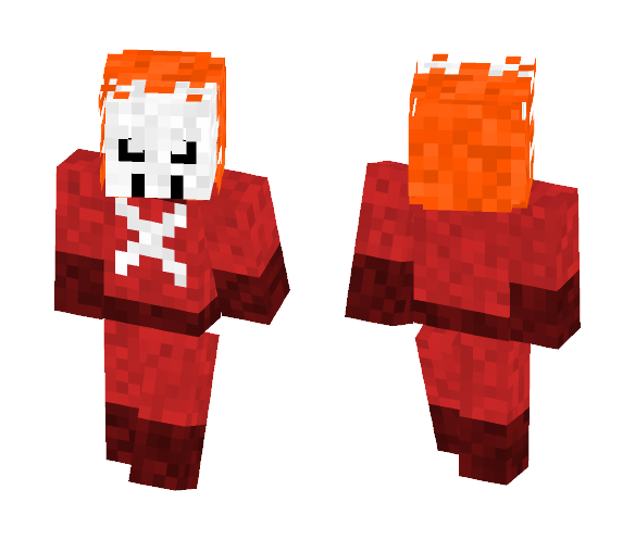 Blazing Skull - Male Minecraft Skins - image 1