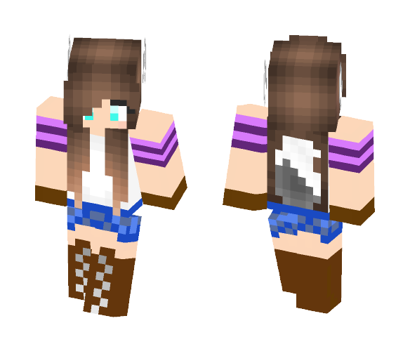 Download wolf girl Minecraft Skin  for Free 