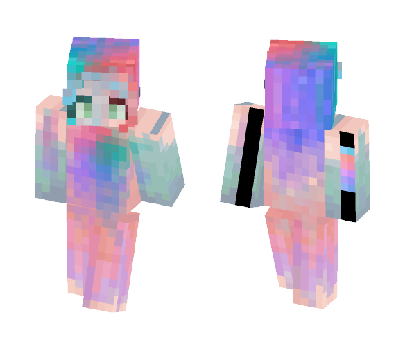 blotchs of rainbow - Female Minecraft Skins - image 1