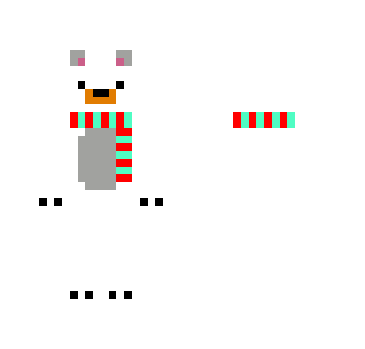 Cute Polar Bear with scarf - Interchangeable Minecraft Skins - image 2