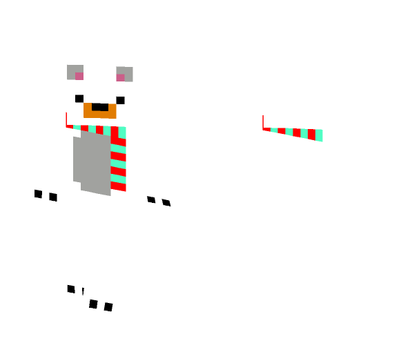 Cute Polar Bear with scarf - Interchangeable Minecraft Skins - image 1