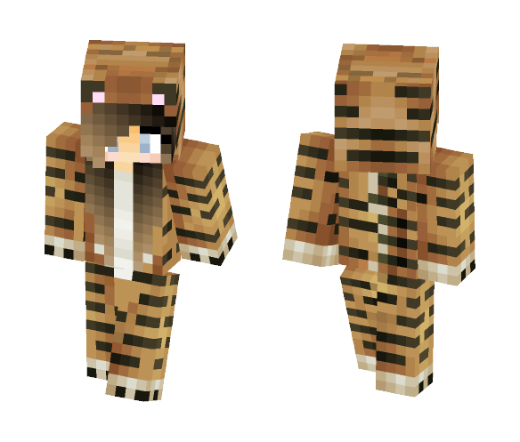 Tiger Onesie - Female Minecraft Skins - image 1