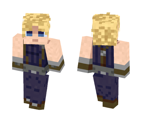 Hero from final fantasy VII - Male Minecraft Skins - image 1