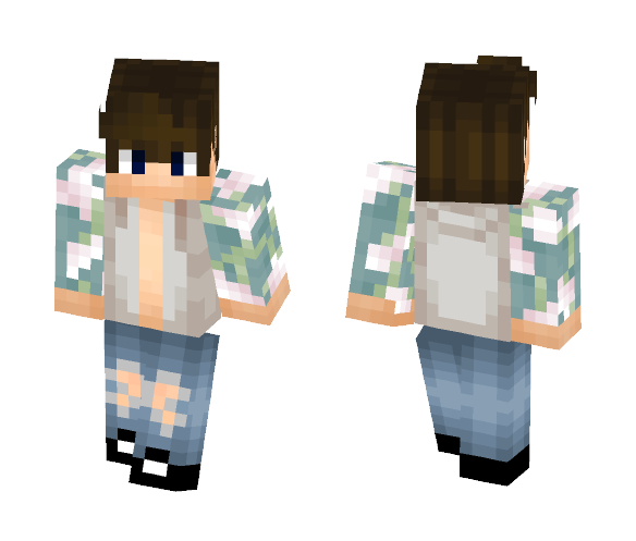 Floral Guy - Male Minecraft Skins - image 1