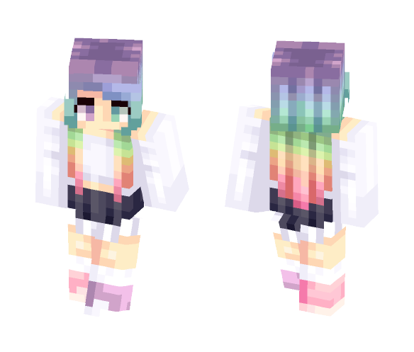 Rainbow s - Female Minecraft Skins - image 1
