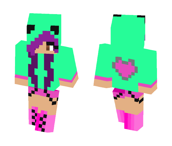 Emo Scene Girl~Hoodie - Female Minecraft Skins - image 1