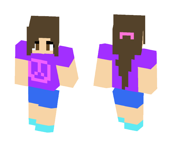 Peace girl - Girl Minecraft Skins - image 1