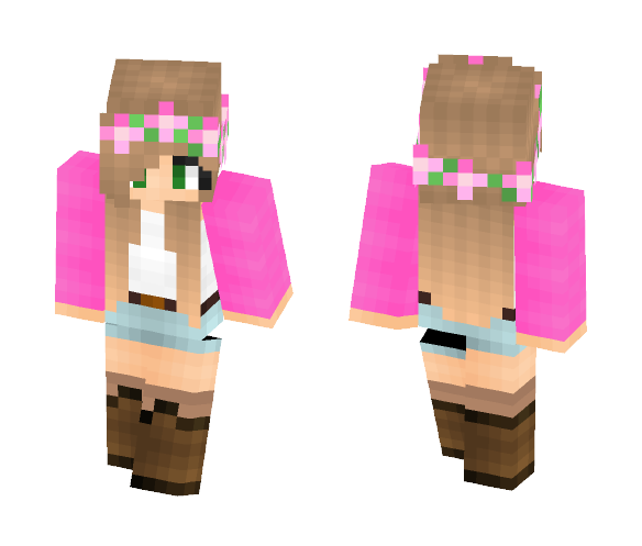 Floral Girl - Girl Minecraft Skins - image 1