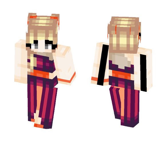 Sunset Prom Dress - Female Minecraft Skins - image 1