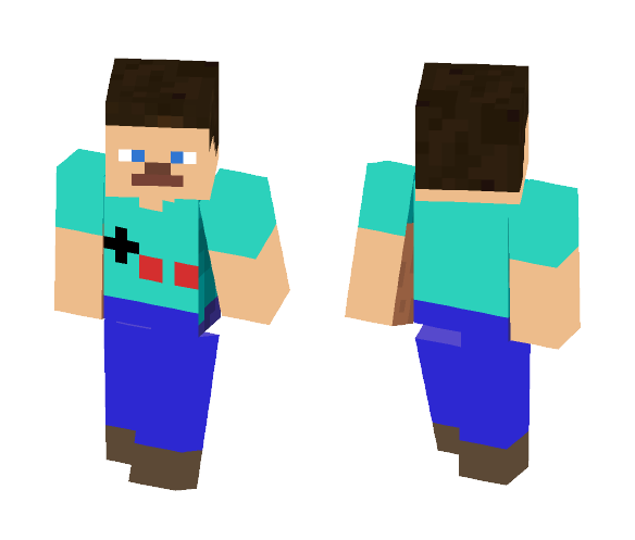 Steve with NES D-Pad and Buttons - Male Minecraft Skins - image 1