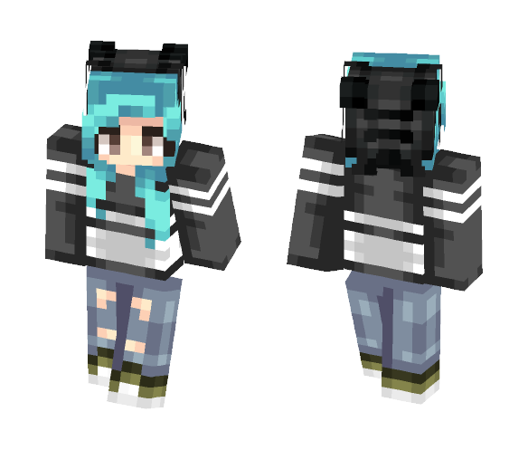 Blu becoz im creative - Female Minecraft Skins - image 1