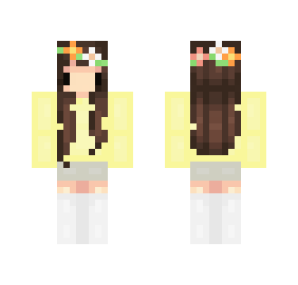 Cute Flower Crown Girl [Simple] - Cute Girls Minecraft Skins - image 2