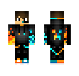 Fire Water Boy - Boy Minecraft Skins - image 2