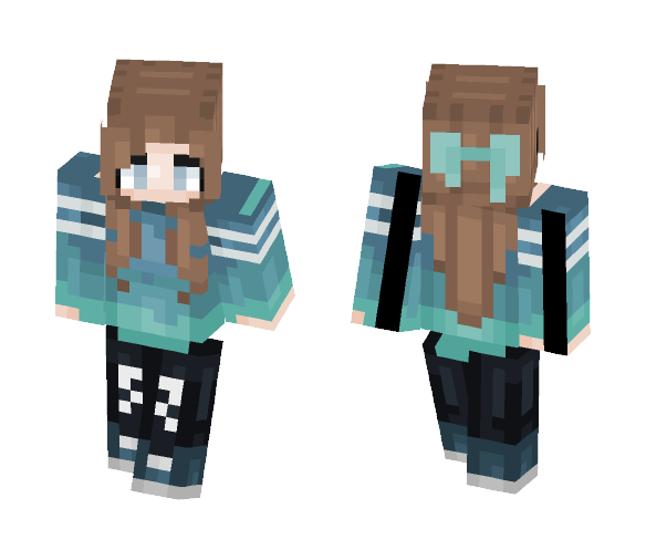 •*Luveyy*• Ocean Blue - Female Minecraft Skins - image 1