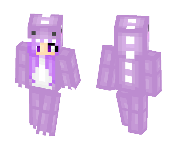 Purple Dino Onesie ; @wydcookie Req - Comics Minecraft Skins - image 1