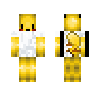 Pikachu in White shirt (Chibi) - Male Minecraft Skins - image 2