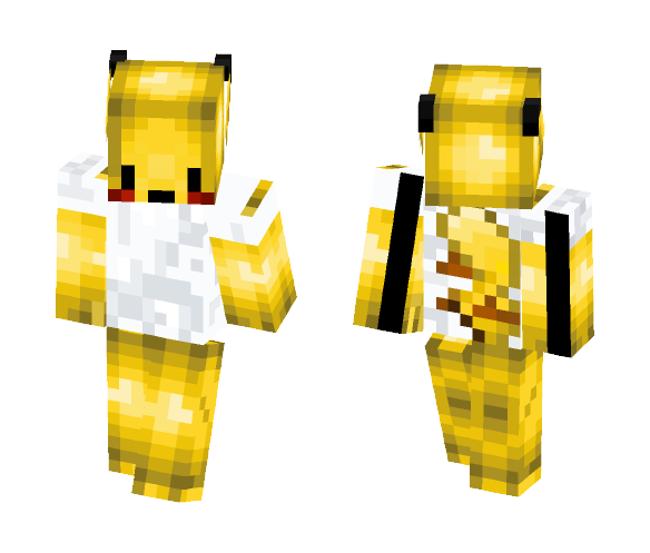 Pikachu in White shirt (Chibi) - Male Minecraft Skins - image 1