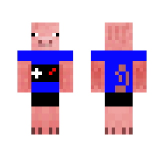 A Pig with a Gamer Shirt. - Interchangeable Minecraft Skins - image 2