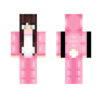 Pink teddy bear onesie - Female Minecraft Skins - image 2