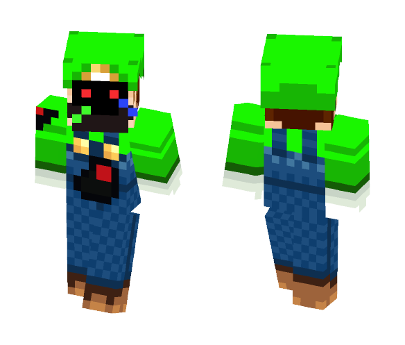 Withered Luigi - Male Minecraft Skins - image 1