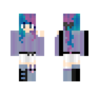 +~+Blue and Purple+~+ - Female Minecraft Skins - image 2