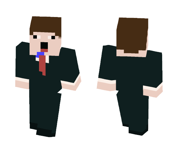 Noob Tuxedo - Male Minecraft Skins - image 1