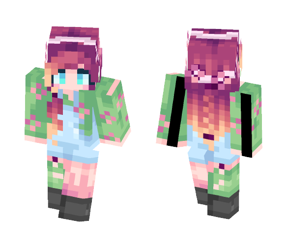 Fire Flower - Female Minecraft Skins - image 1