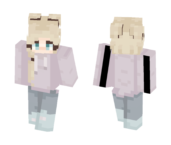Pastel Hoodie and THANK YOU - Female Minecraft Skins - image 1