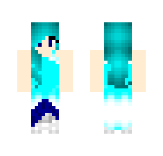 Aqua girl #5 - Girl Minecraft Skins - image 2