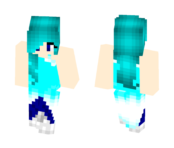 Aqua girl #5 - Girl Minecraft Skins - image 1