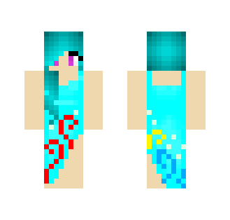 Aqua girl #4 - Girl Minecraft Skins - image 2
