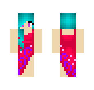 Aqua girl #2 - Girl Minecraft Skins - image 2