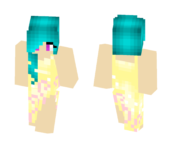 Aqua girl #1 - Girl Minecraft Skins - image 1